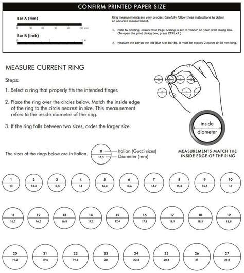 gucci ring measure